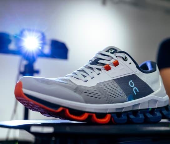 An On Running shoe.