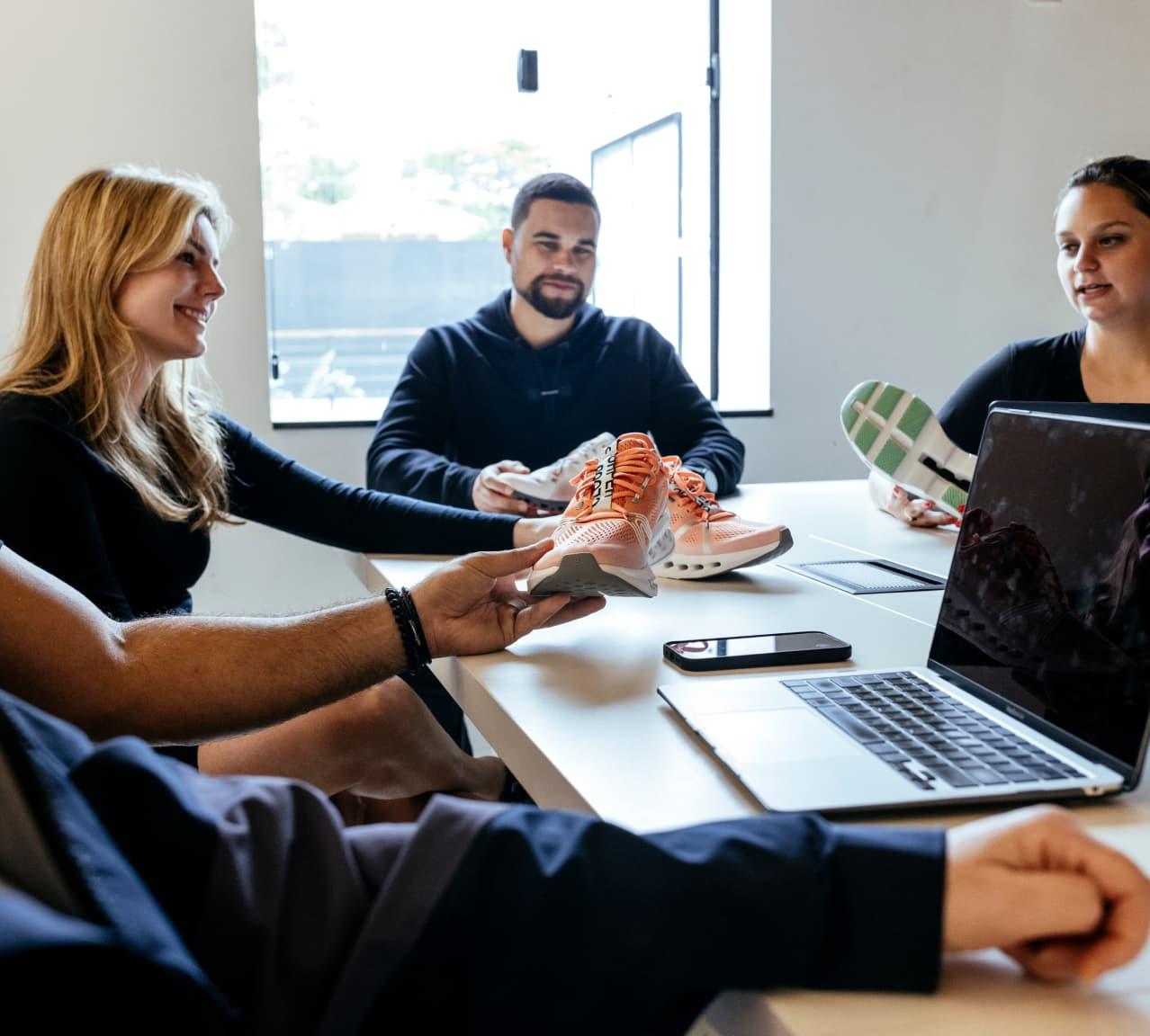 Creative business team working on a project