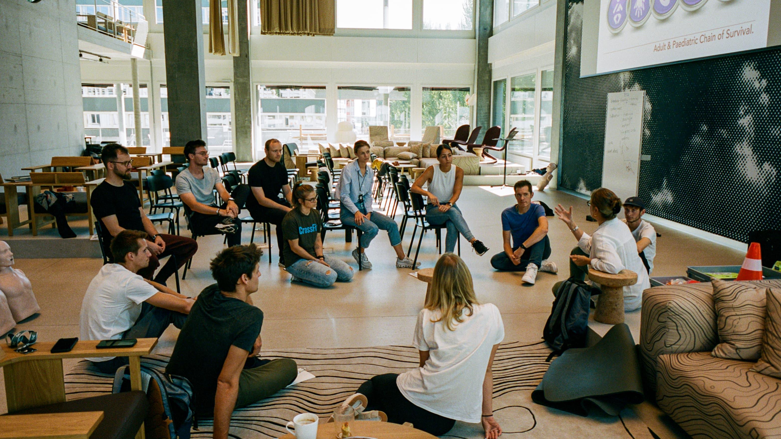 Training session in the office