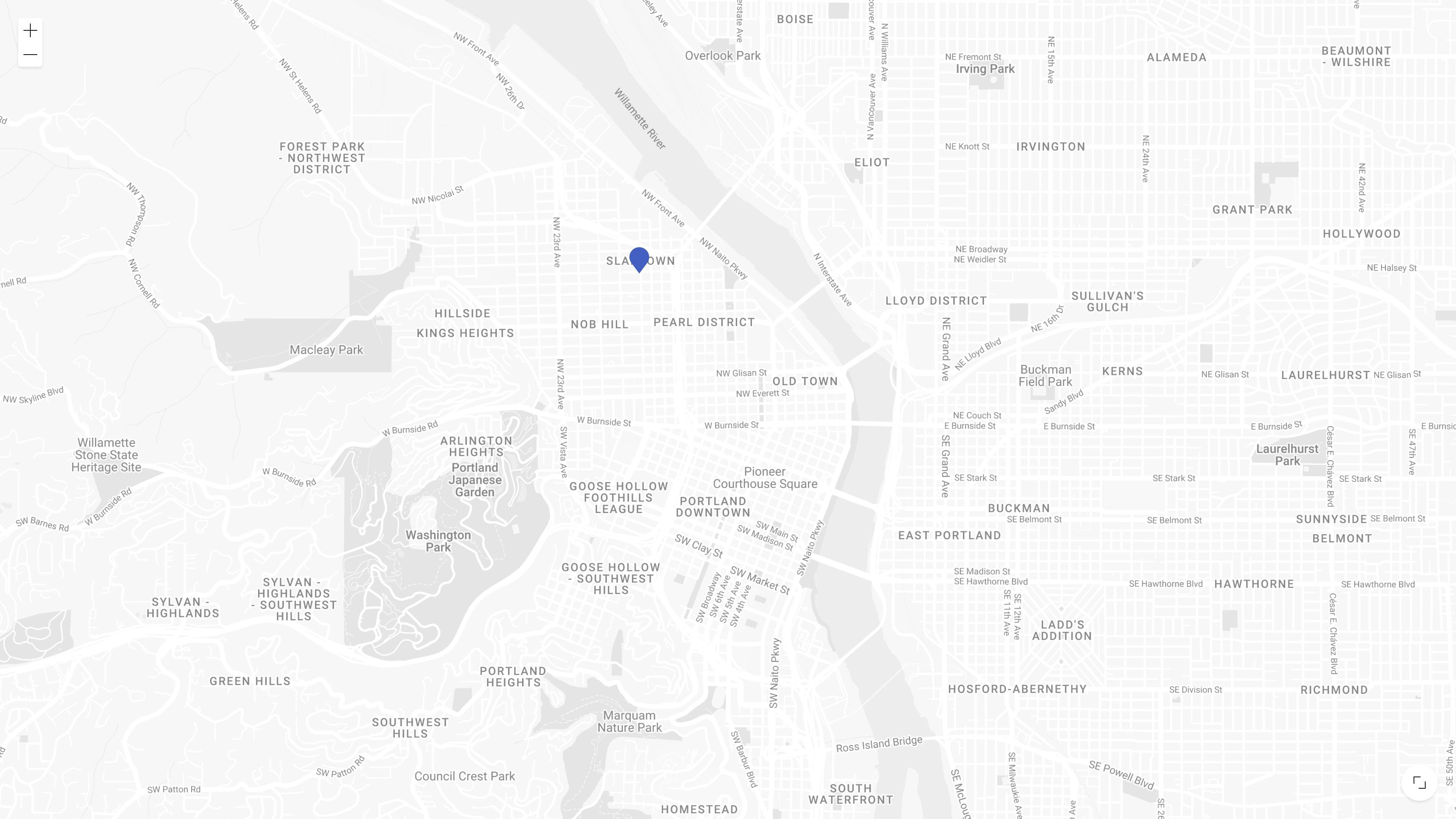 A map of Portland