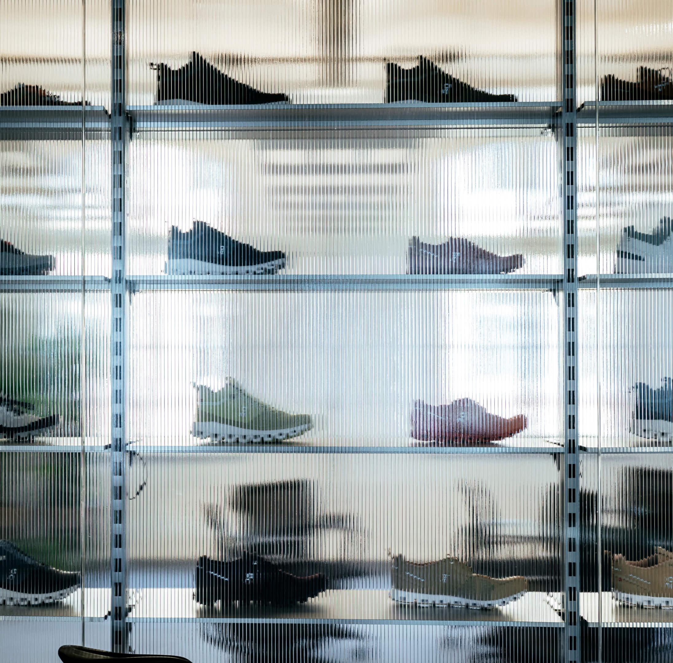 Onrunning shoes on display