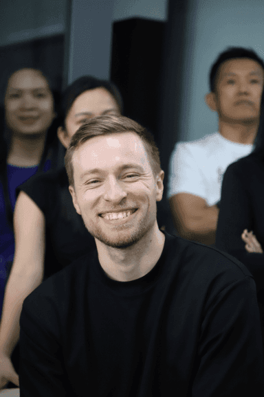 Man smiling