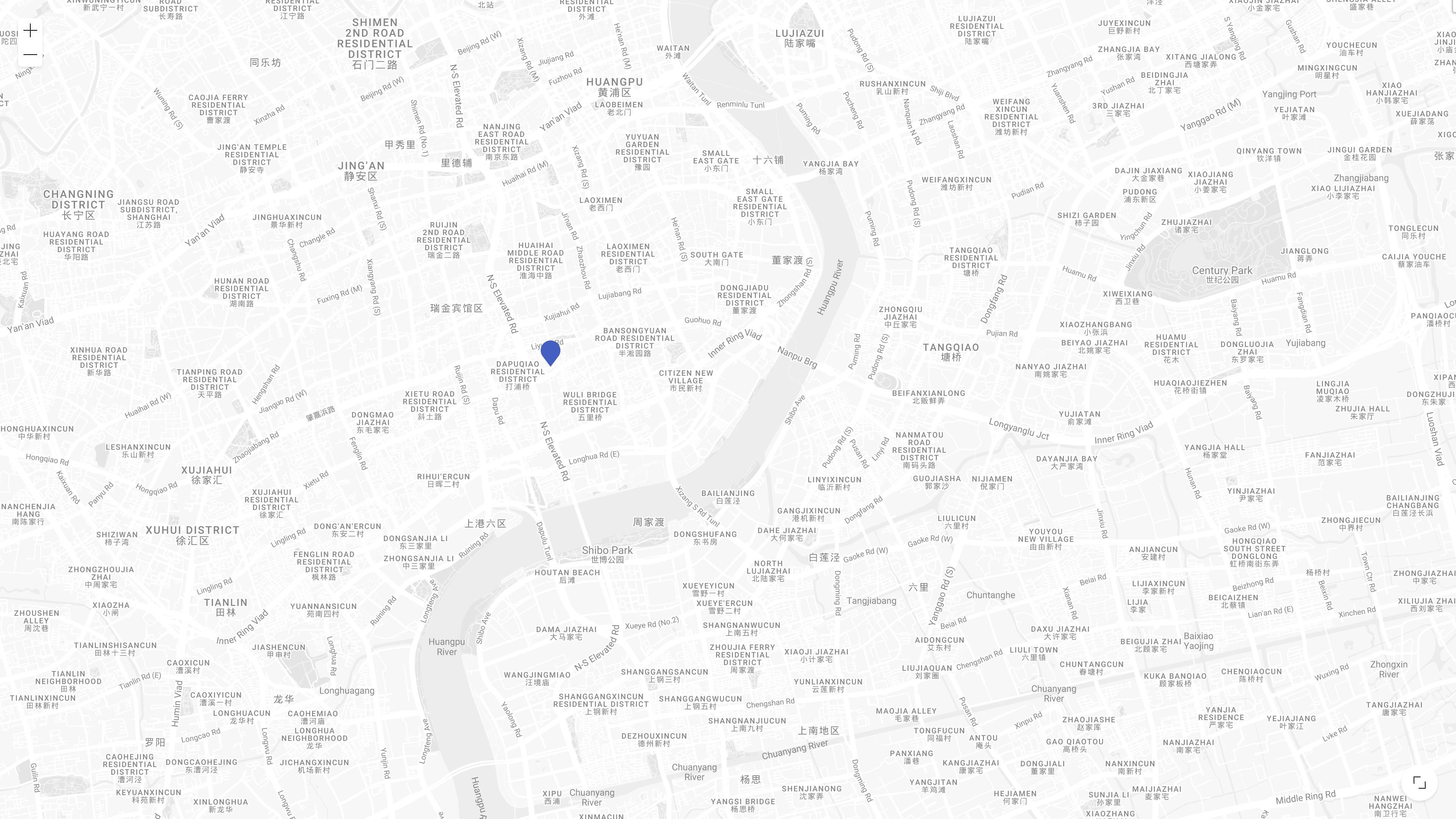 A map of Shanghai