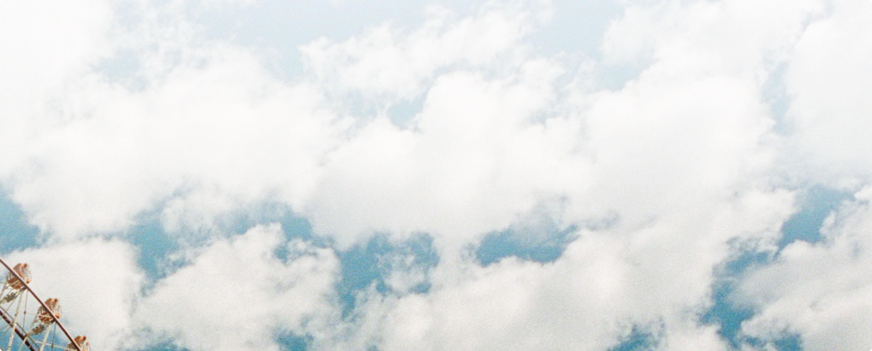 soft white fluffy clouds